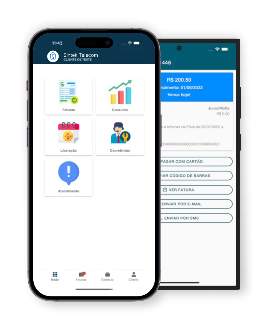 Aplicativo Sintek Telecom